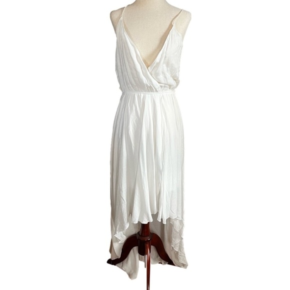 SHOW Me Your MuMu Molly Mullet High Low Dress in White Challis NWT Sz Small - Picture 1 of 8